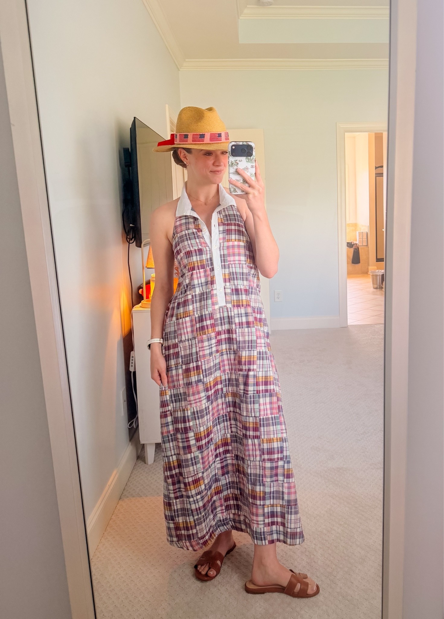 Nothing says Fourth of July quite like madras plaid & a sun hat!! 🤍🇺🇸👒 Loving this combo for wedding vendor appointments today!!

#LTKootd #LTKWedding #LTKgrwm