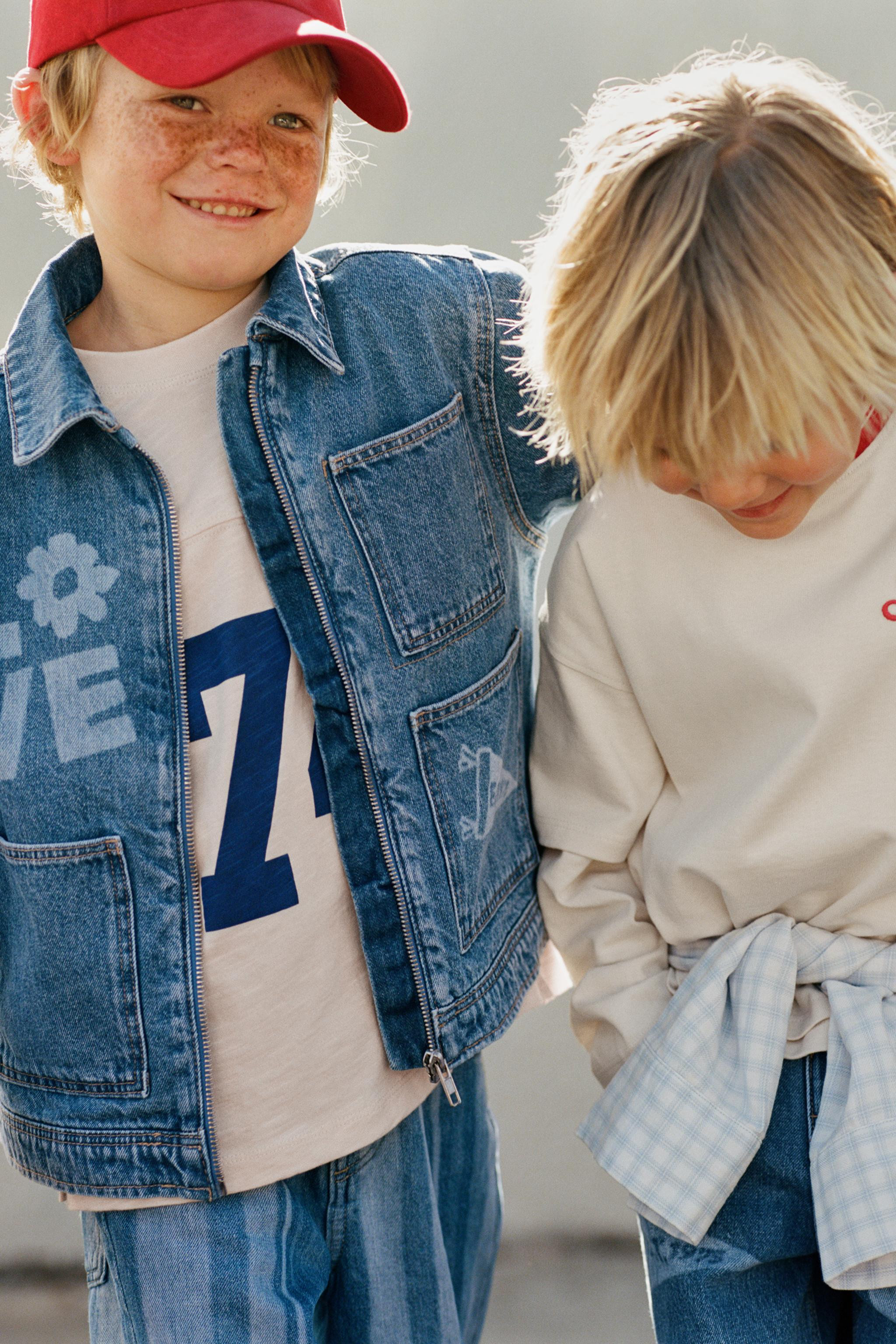 PRINTED DENIM JACKET | Zara UK