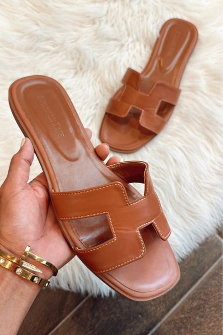 Designer inspired sandals for less!  

#LTKfindsunder50 #LTKshoecrush #LTKstyletip