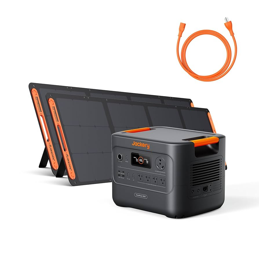 Jackery HomePower 3000 Portable Power Station with 2x 200W Solar Panels, 3600W (Surge 7200W) Outp... | Amazon (US)