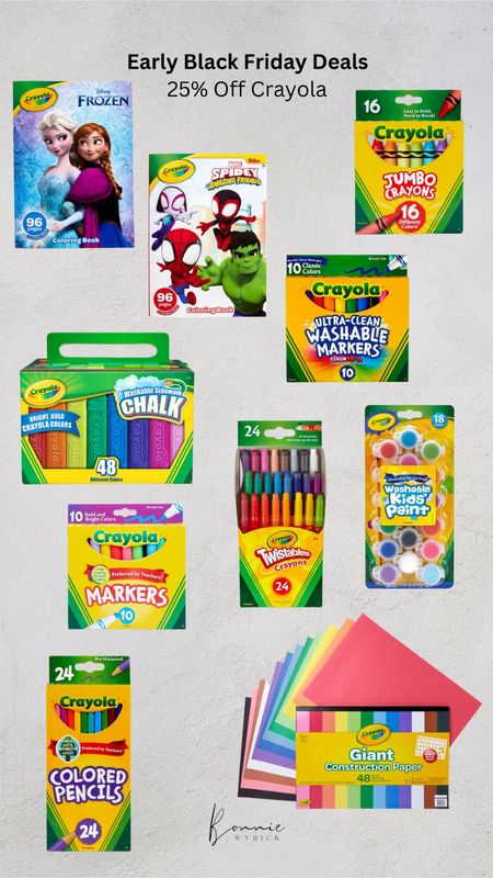 Take 25% off of Crayola at Target during their early Black Friday sale! Kids Gift Ideas | Kids Stocking Stuffers | Holiday Gift Ideas | Kids Crafts

#LTKkids #LTKGiftGuide #LTKCyberWeek