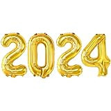 KatchOn, Giant Gold 2024 Balloon Numbers - 40 Inch, Gold New Years Balloons | Mylar 2024 Balloons... | Amazon (US)