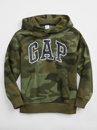 Kids Camo Gap Logo Pullover Hoodie | Gap Factory