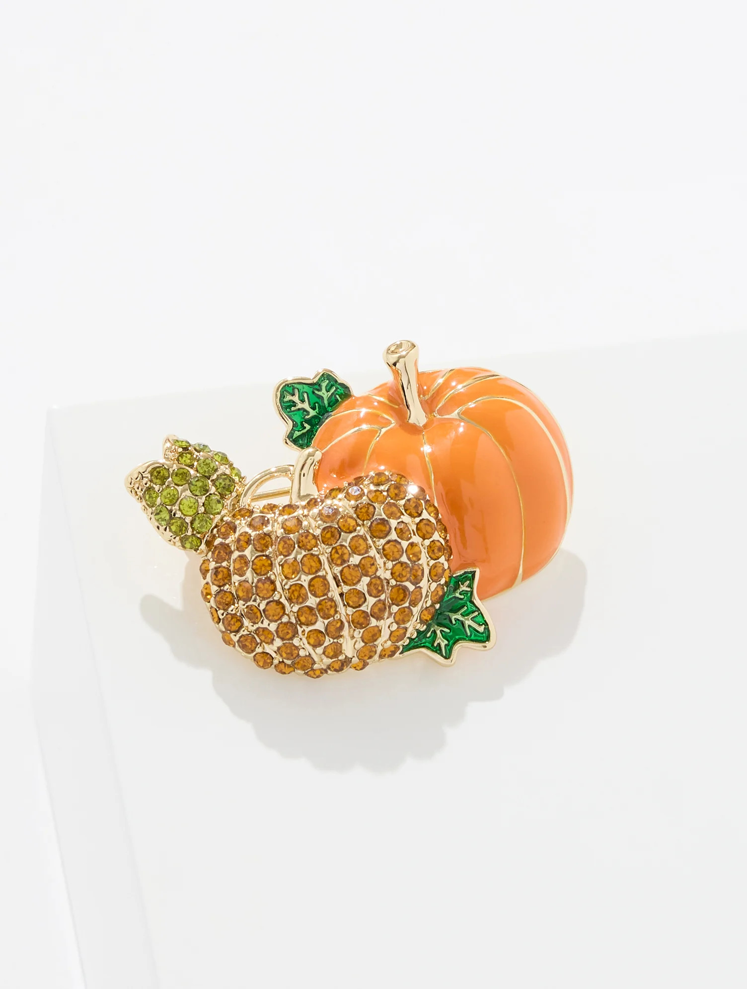 Pumpkin Cluster Brooch - Orange Marmalade - 001 Talbots | Talbots
