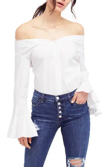Women's Free People March To The Beat Off The Shoulder Top | Nordstrom
