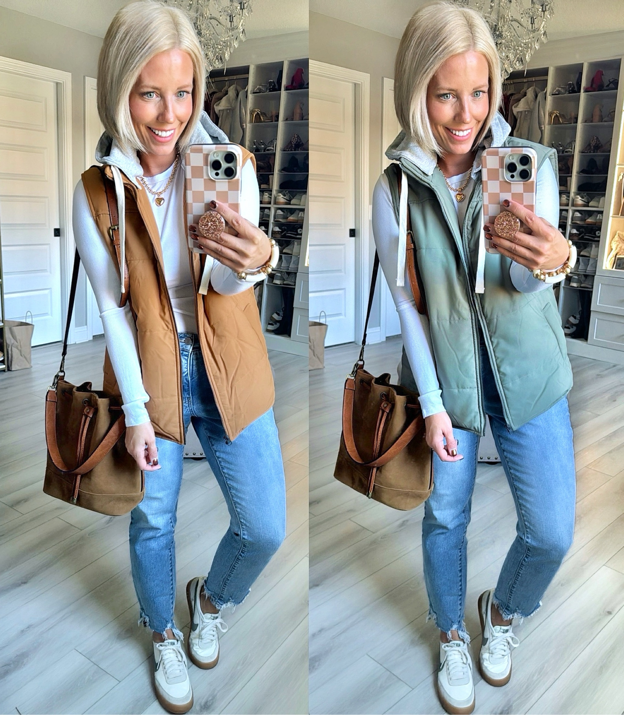 This is my most favorite men’s find ever!!!! I grabbed the brown one last year and y’all loved it too!!!! I was so excited to see they brought them back again and had to snag a green one this year!!!
⬇️⬇️⬇️
Vest and tee size small
Jeans TTS size 4
Shoes TTS

#LTKMens #LTKFindsUnder50 #LTKSeasonal