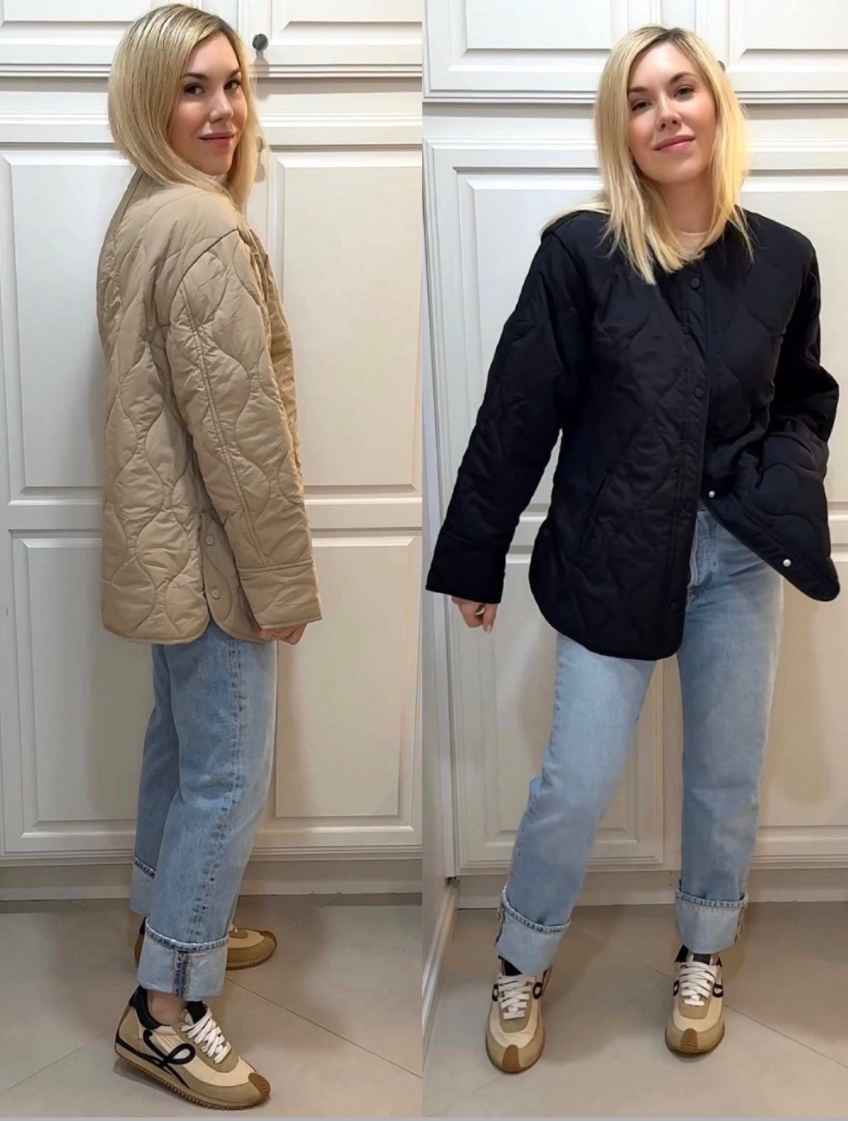 Animal print top
Jeans
Jacket
Winter Outfit 

#LTKFindsUnder100