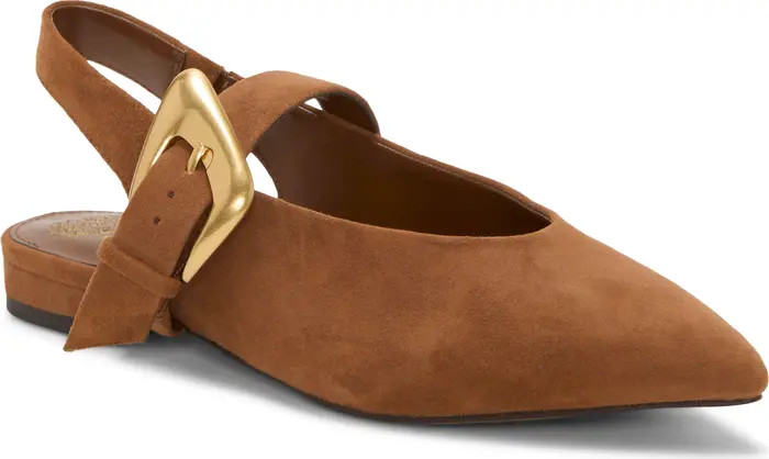 Vince Camuto Amoret Pointed Toe Slingback Flat (Women) | Nordstrom | Nordstrom