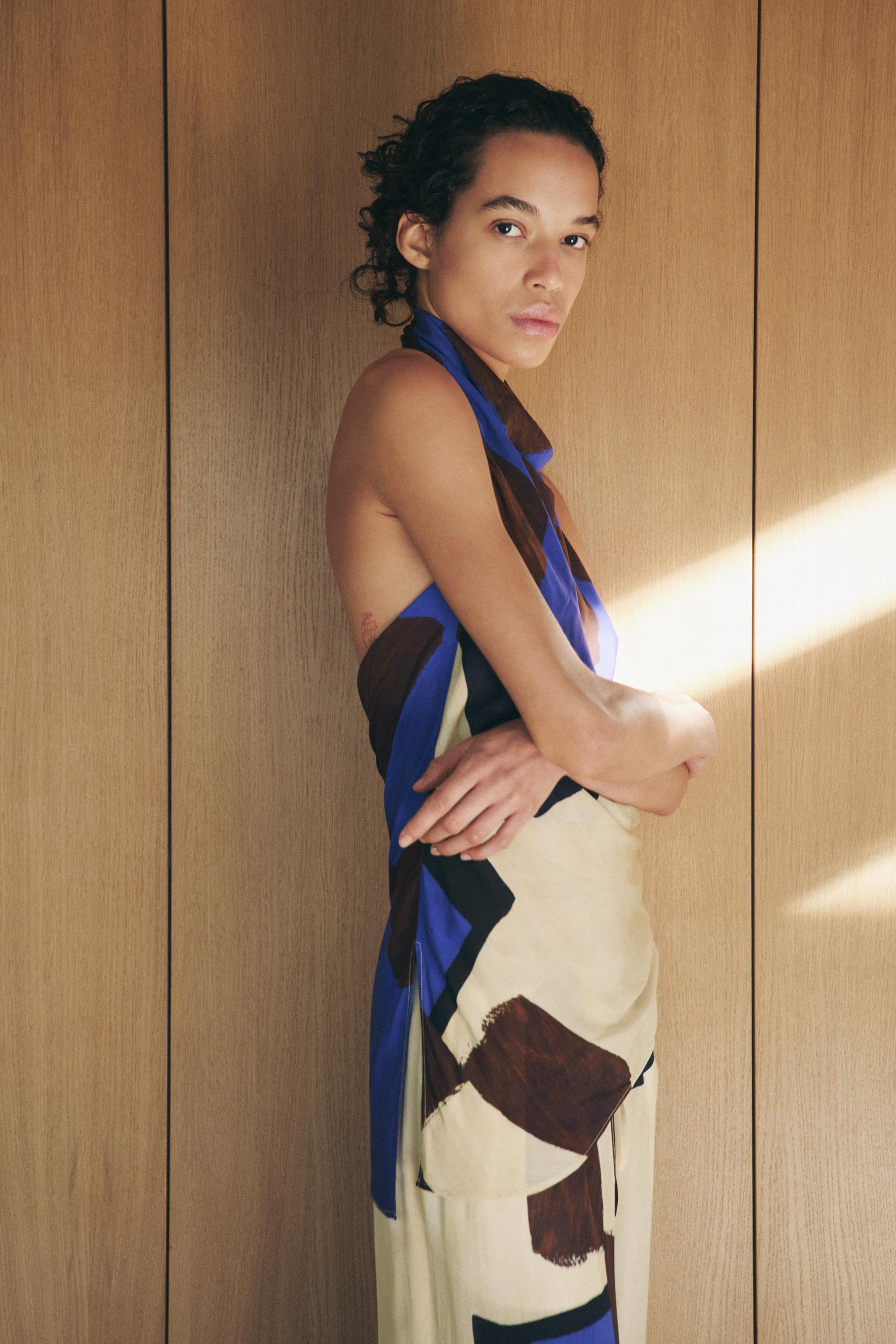 PRINTED HALTER TOP ZW COLLECTION | Zara US