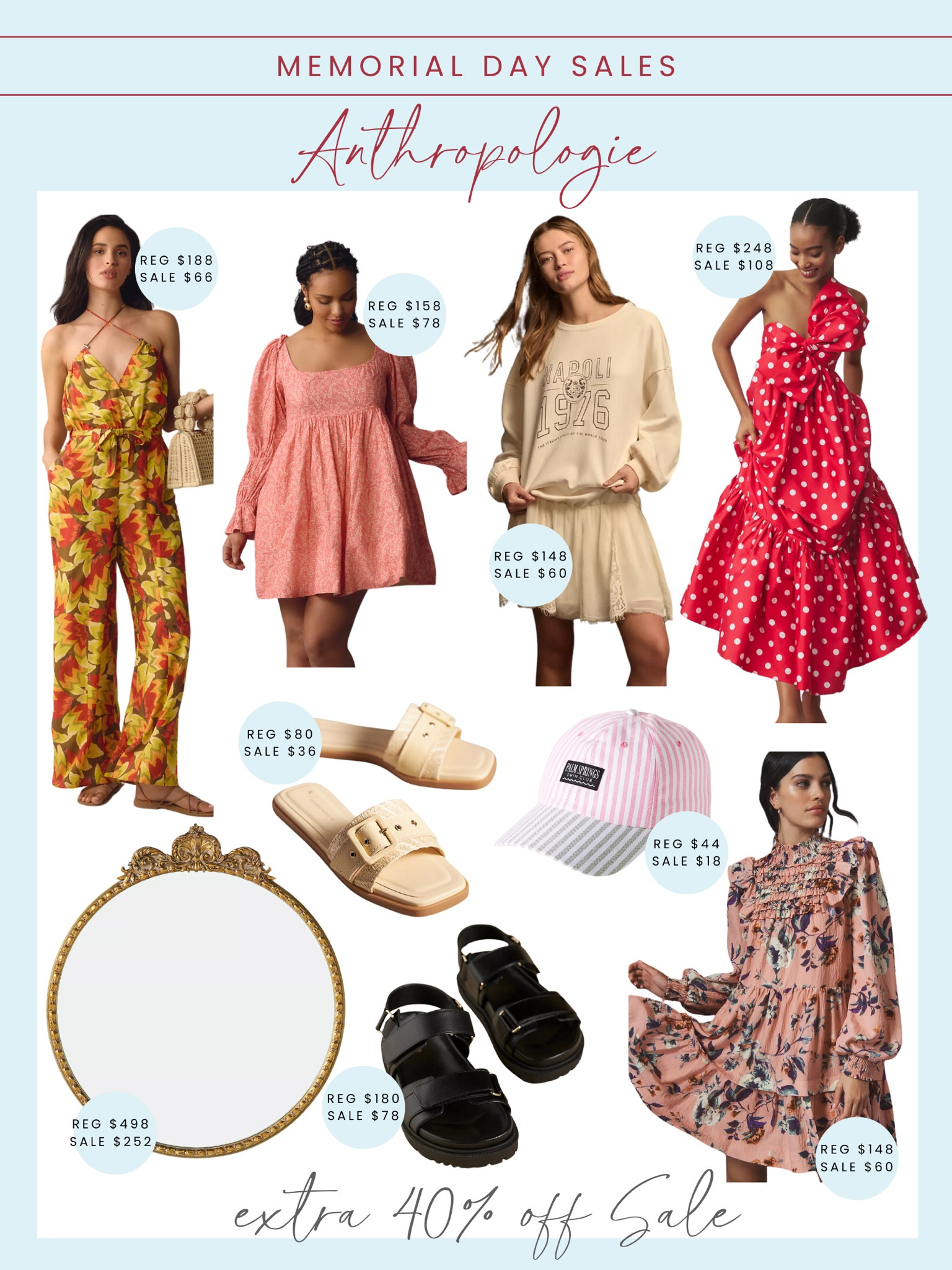 Shop this Memorial Day sale with Anthropologie ! An additional 40% off sale items, one of the best deals of the year