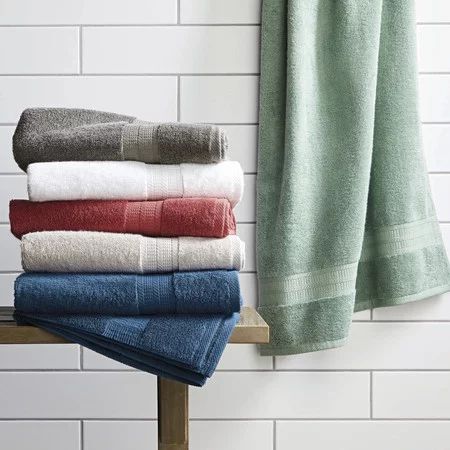 Better Homes & Gardens American Made Bath Collection - Single Bath Towel, Solid White | Walmart (US)