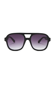 AIRE Whirlpool Sunglasses in Black & Smoke Gradient from Revolve.com | Revolve Clothing (Global)