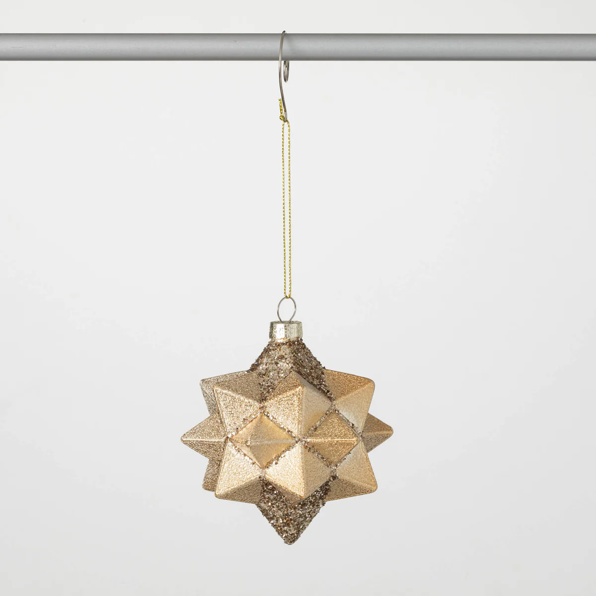 Multipoint Gold Star Ornament | Sullivans Home Decor