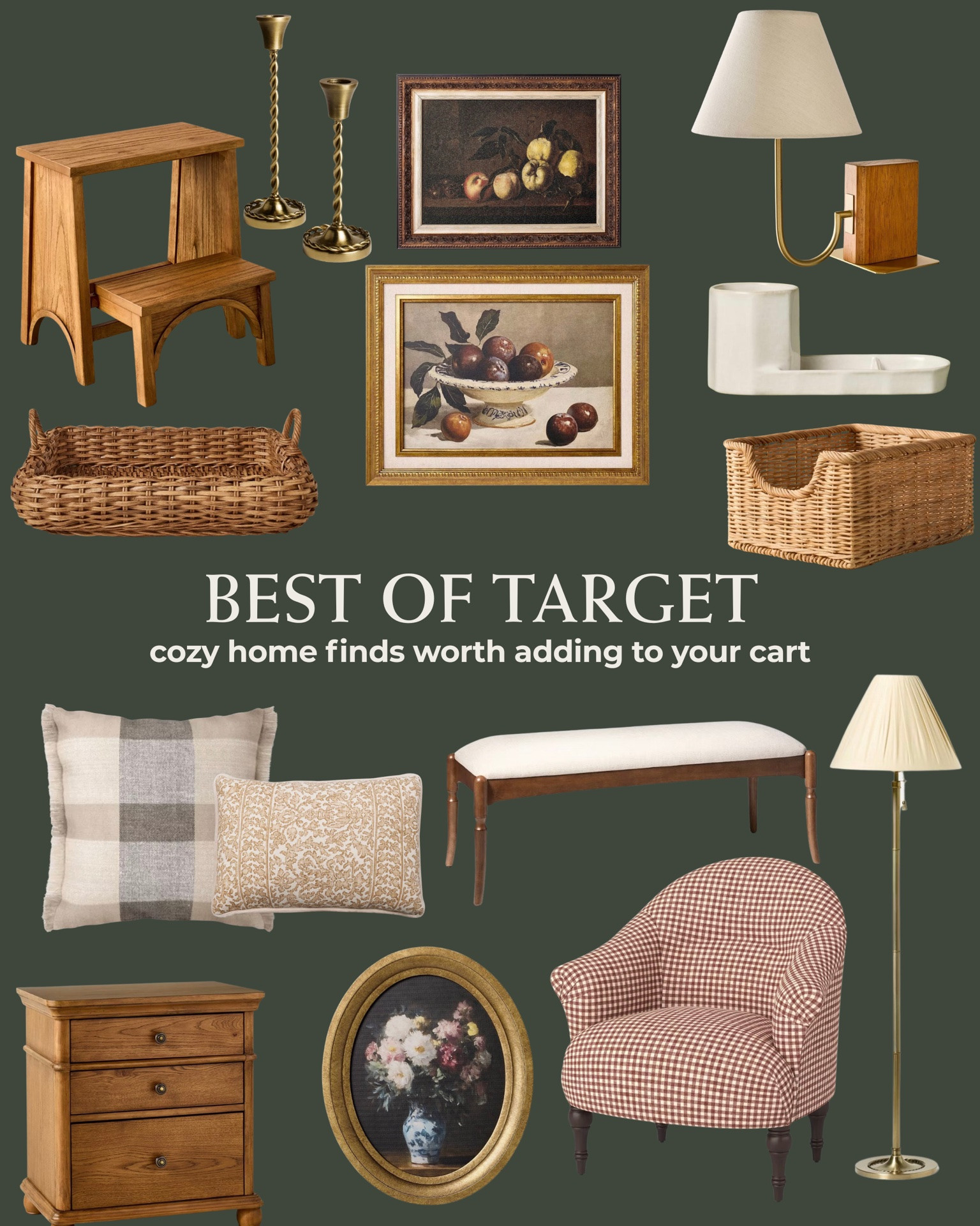 Best Cozy Home Target Finds Right Now

These are my favorite Target home decor finds at the moment! From cozy lighting and classic furniture to decorative accents and timeless pieces, these affordable finds make your home feel elevated without the designer price tag.

Save this roundup for your next Target trip, and follow me on LTK for more cozy home decor, affordable finds, and everyday home inspiration.

#LTKHome #LTKSaleAlert