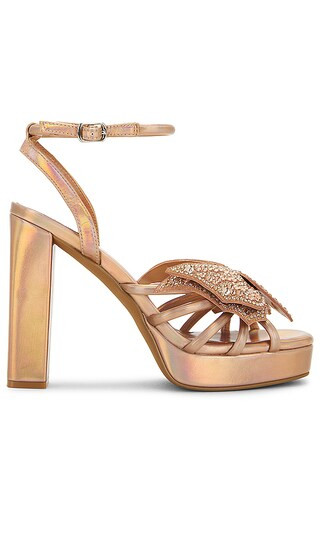 Fantasies Platform Sandal in Rose Gold Metallic | Revolve Clothing (Global)
