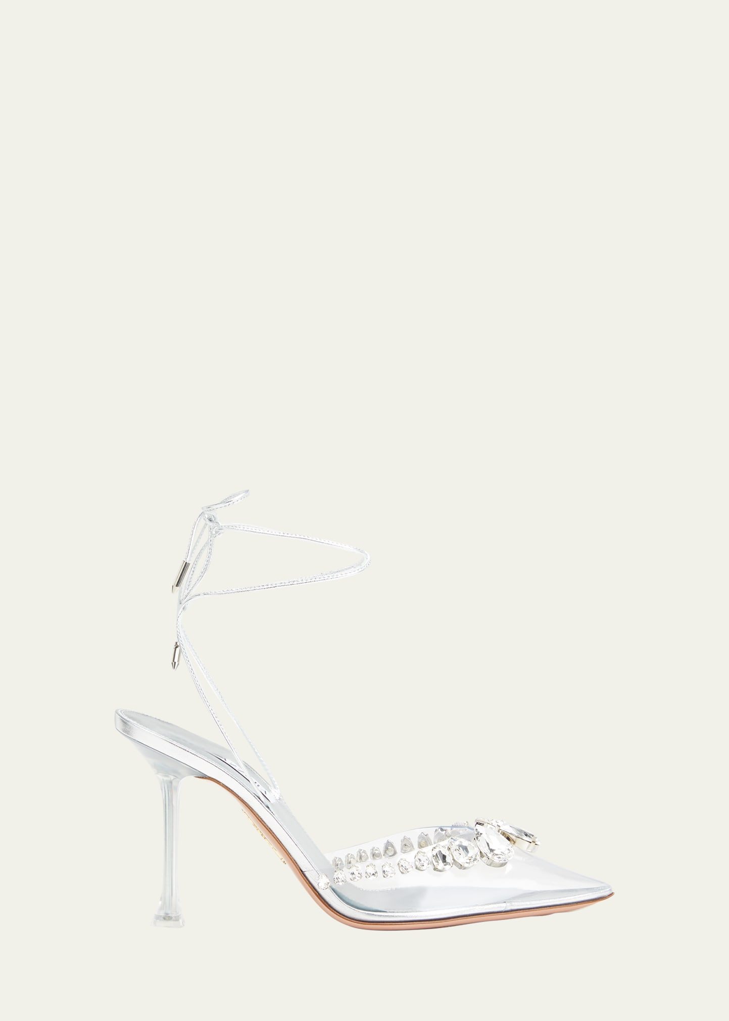 Galaxy Crystal Ankle-Wrap Pumps | Bergdorf Goodman