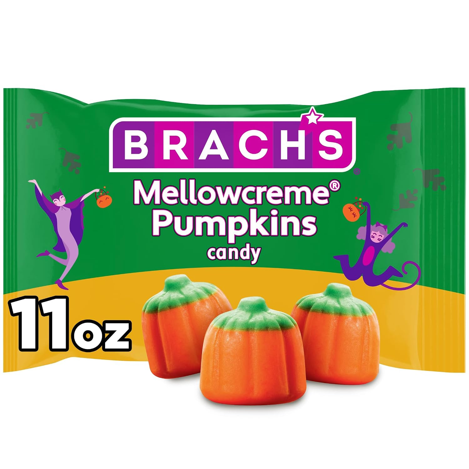 Brach's Pumpkin Mellowcremes, Halloween Candy, 11 oz Bag | Amazon (US)