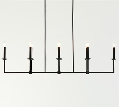 Remington Iron Linear Chandelier | Pottery Barn (US)