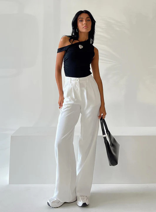 Archer Pants White | Princess Polly US
