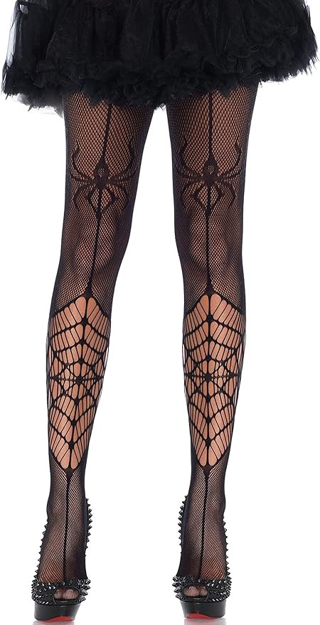 Leg Avenue womens Spiderweb Net Tights Costume Hosiery, Black, One Size US | Amazon (US)