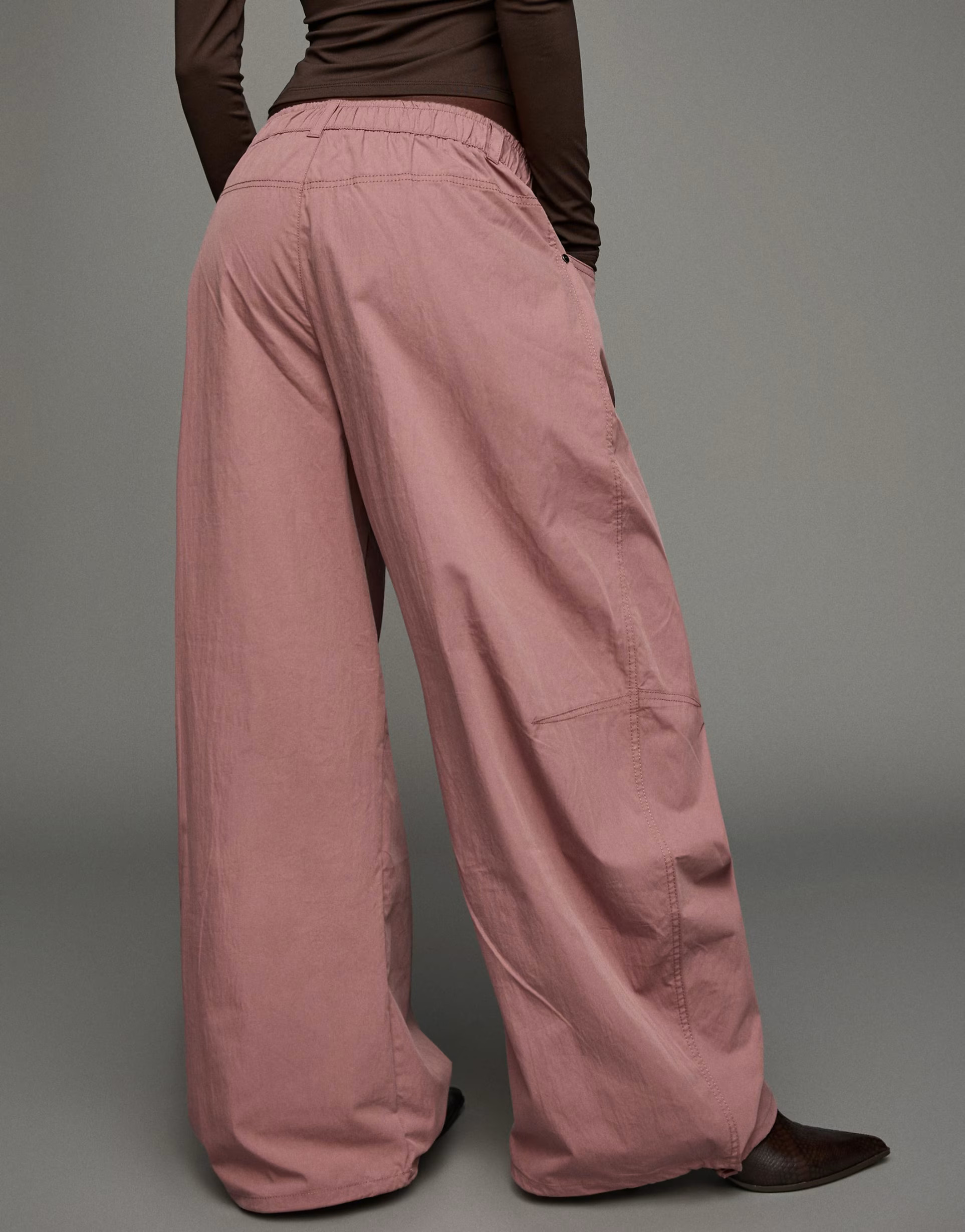 Bershka Technical balloon parachute trousers in pink | ASOS (Global)