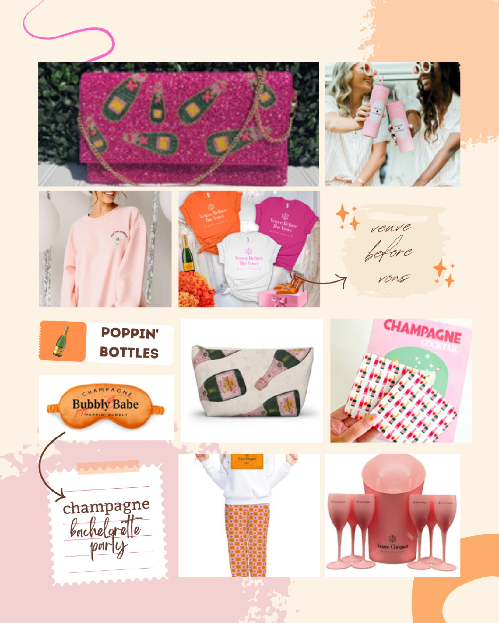 Get ready to celebrate the bride to be with these must have Veuve before Vows bachelorette party decorations! Make your Rendez Veuve Bachelorette weekend extra special with champagne & these fun party supplies. Cheers to a fabulous soirée! #veuvebeforevows #bachelorettepartydecorations #rendezveuve #champagnepartyideas

#LTKstyletip #LTKwedding #LTKFind