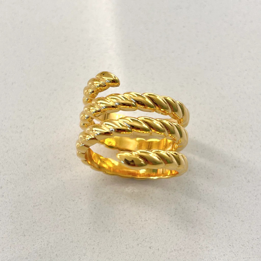 Spiral Rope Ring | Ellie Vail Jewelry