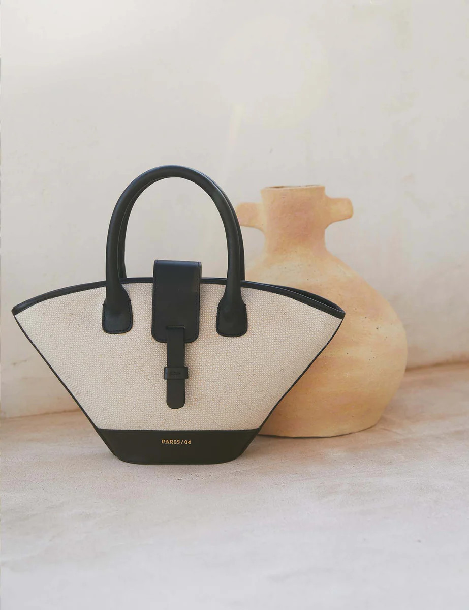 Mini Lumière Rafia & Black Bag by PARIS/64 | PARIS/64