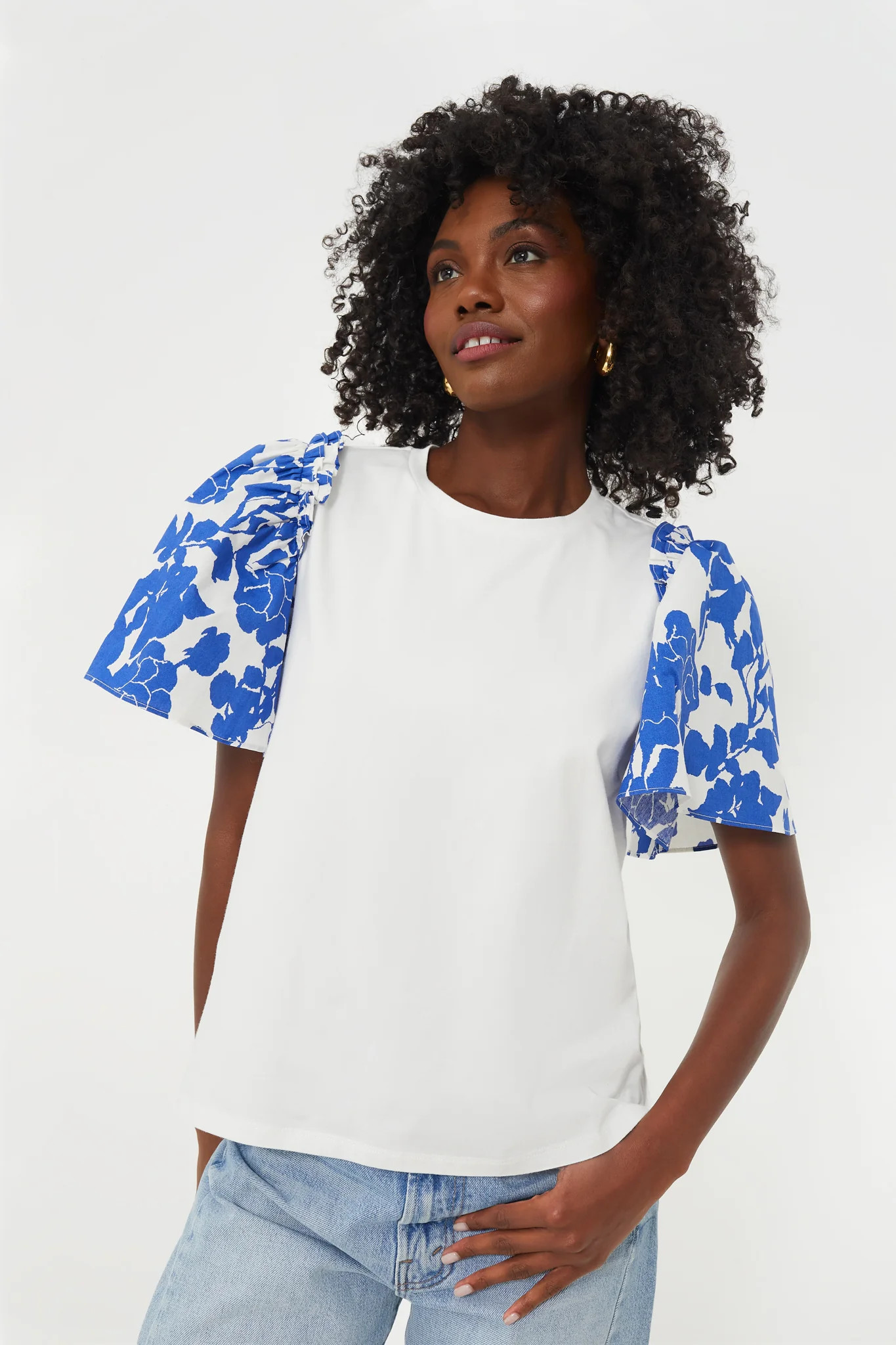 Blue Floral Mollie Tee | Tuckernuck (US)