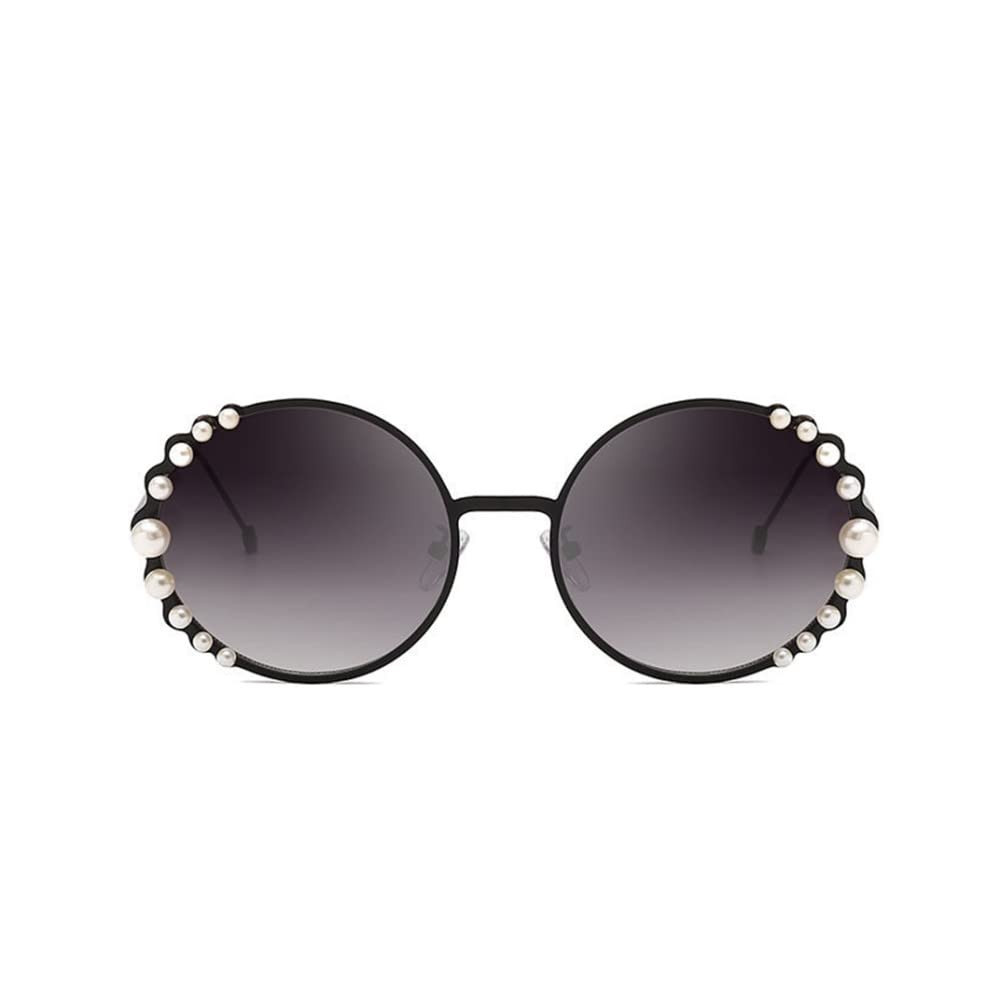 Oversized Round Sunglasses Women Pearl Ladies Clear Lens Shades For Women Eyewear | Amazon (US)