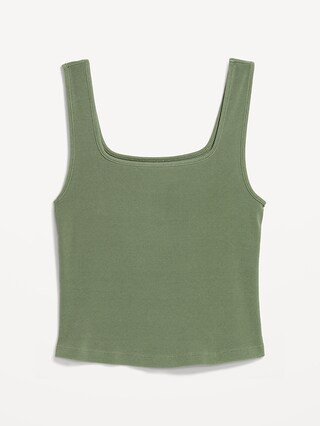 Ultra-Cropped Rib-Knit Tank Top | Old Navy (US)