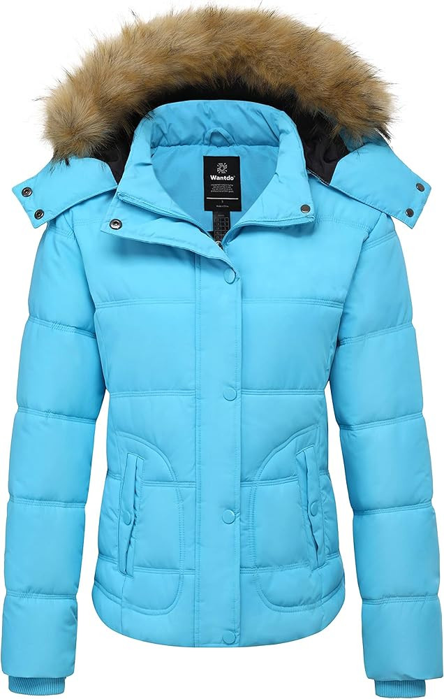 wantdo Women's Hooded Winter Coat Thicken Quilted Puffer Jacket Warm Parka | Amazon (US)