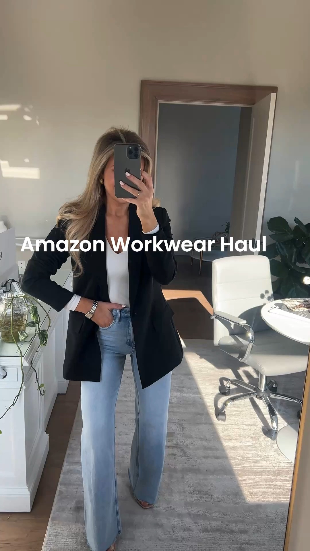 Amazon workwear haul for every girl working in a business casual office setting!! 

All of these staple pieces are Amazon and soo good! 

Wearing XXS in blazers. 
Wearing XS in wide leg trousers 
Wearing 26 in green pants.

#LTKootd #LTKWorkwear
