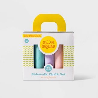 Washable Sidewalk Chalk 20pc - Sun Squad™ | Target