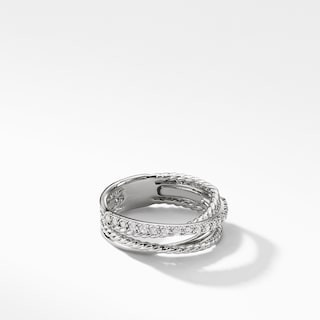 The Crossover Collection® Ring with Diamonds | David Yurman