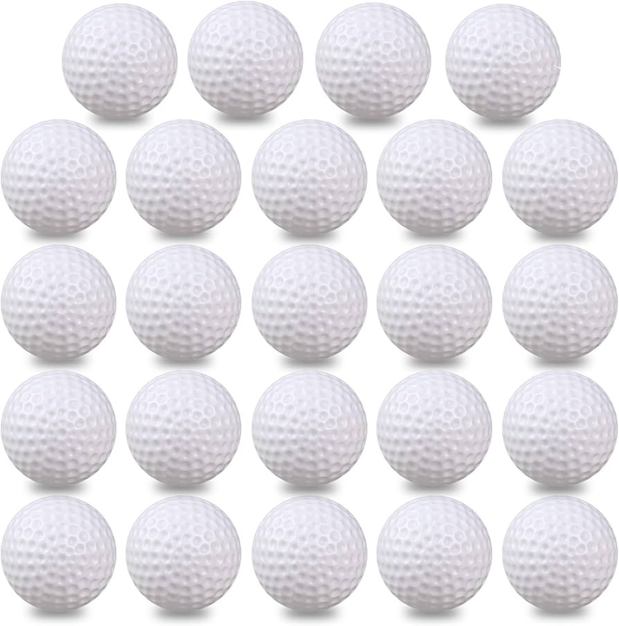KOFULL Plastic Golf Balls Practice, 24/100 Pack Hollow Plastic Golf Balls Indoor Outdoor Training... | Amazon (US)