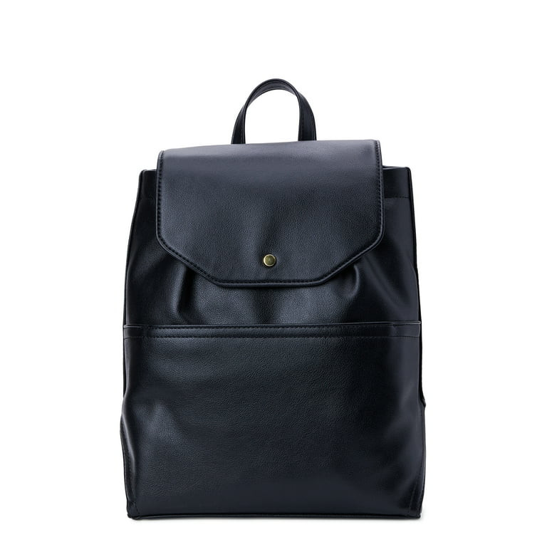 Time and Tru Women's Layla Backpack Black - Walmart.com | Walmart (US)
