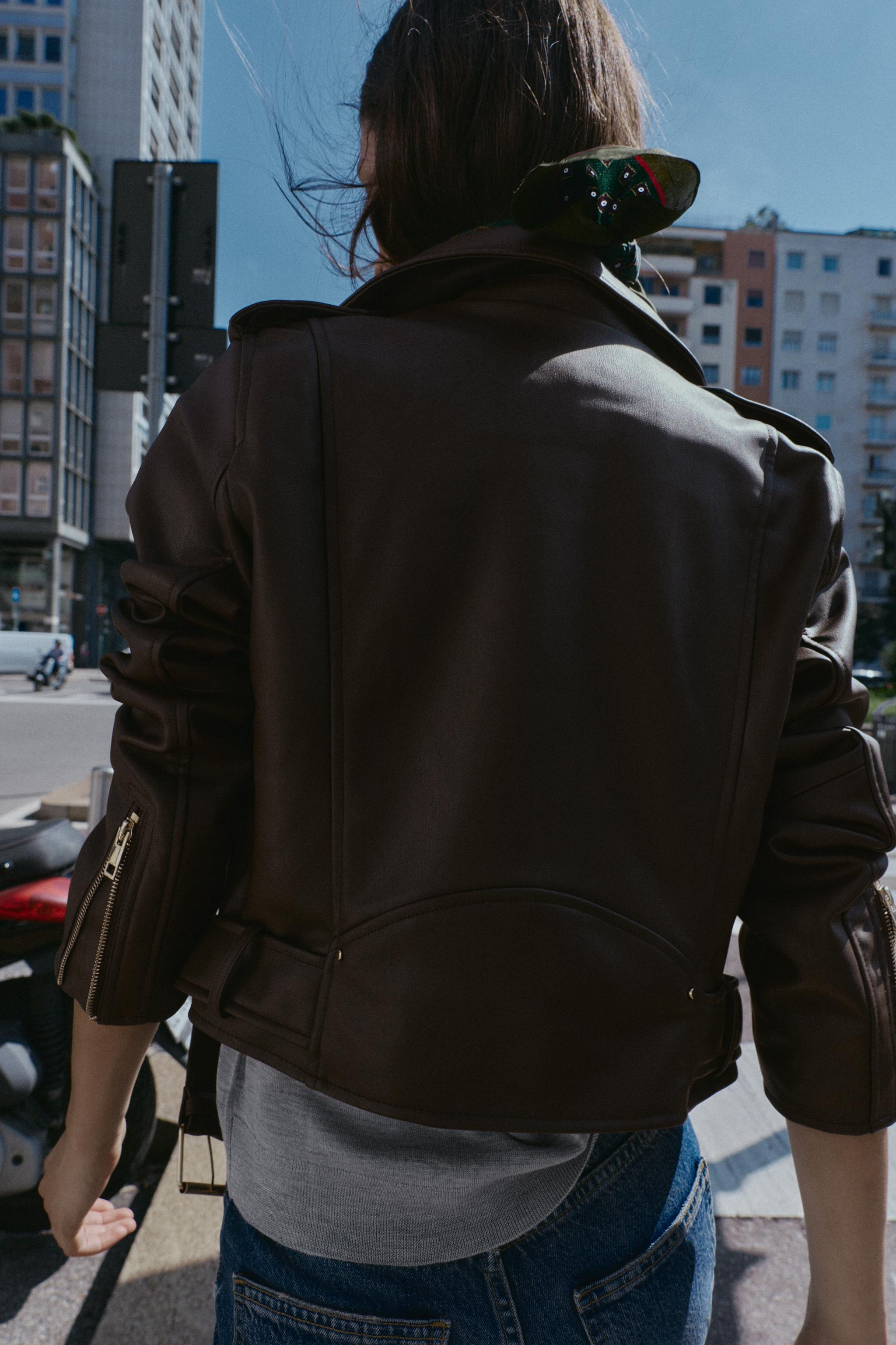 FAUX LEATHER BIKER JACKET | Zara US
