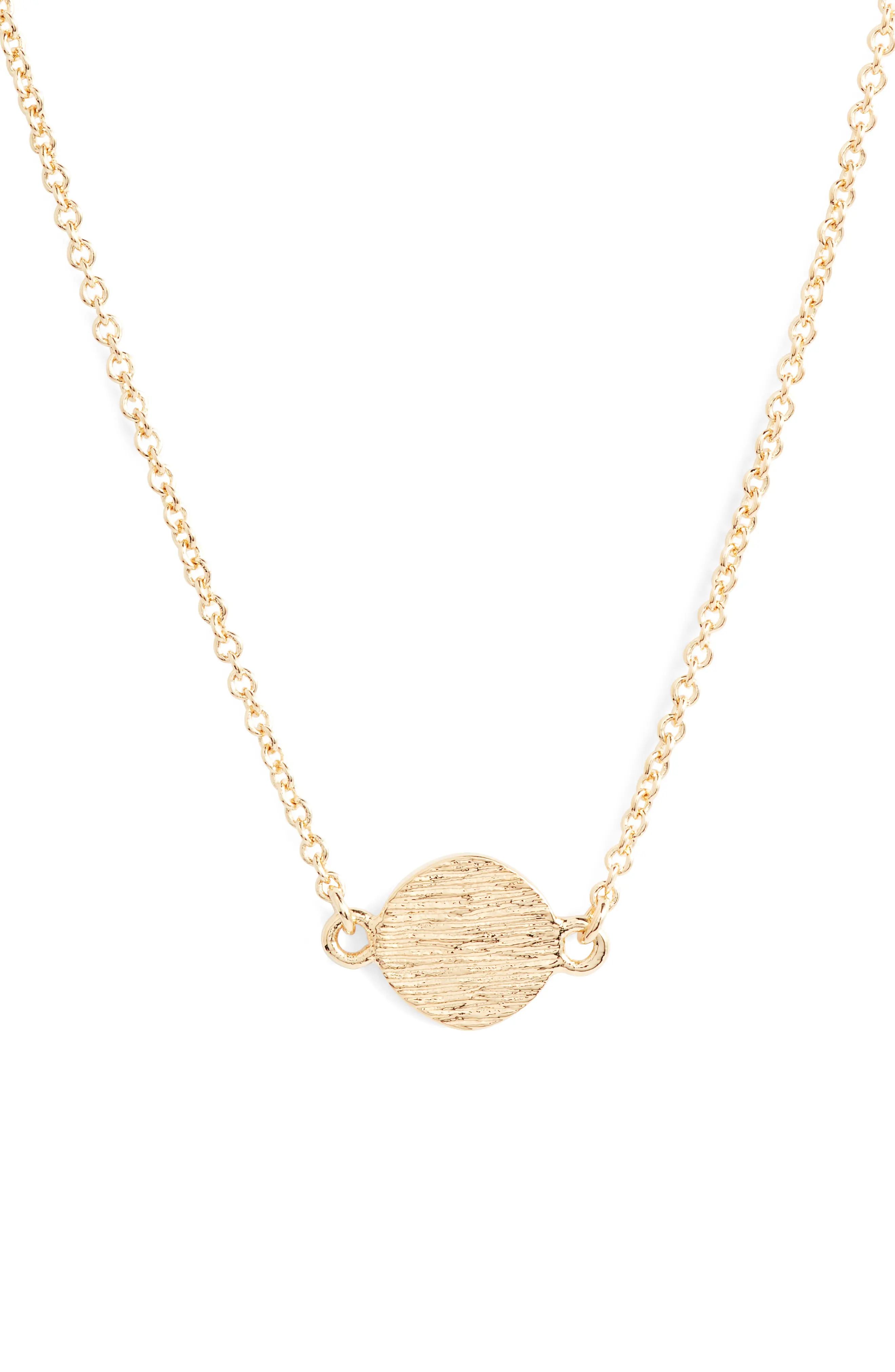 Women's Sterling Forever Circle Pendant Necklace | Nordstrom