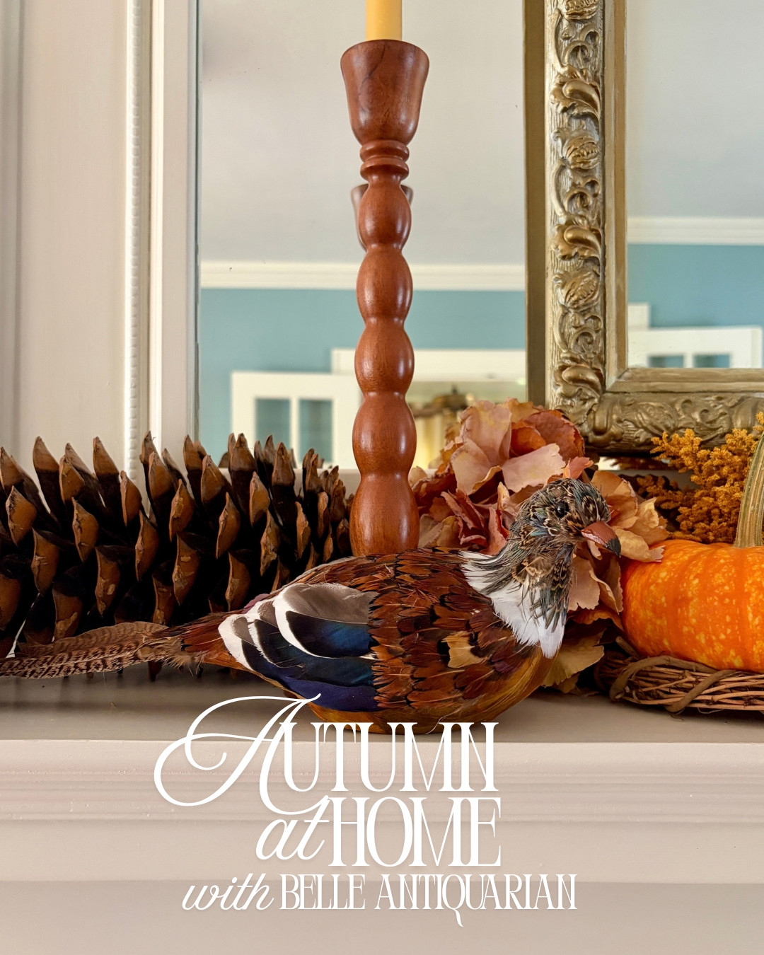 Create layered seasonal decor this fall using natural elements, classic home decor, and timeless holiday pieces. Follow @belleantiquarian for more lifestyle inspiration. 

 #LTKSeasonal #LTKHome