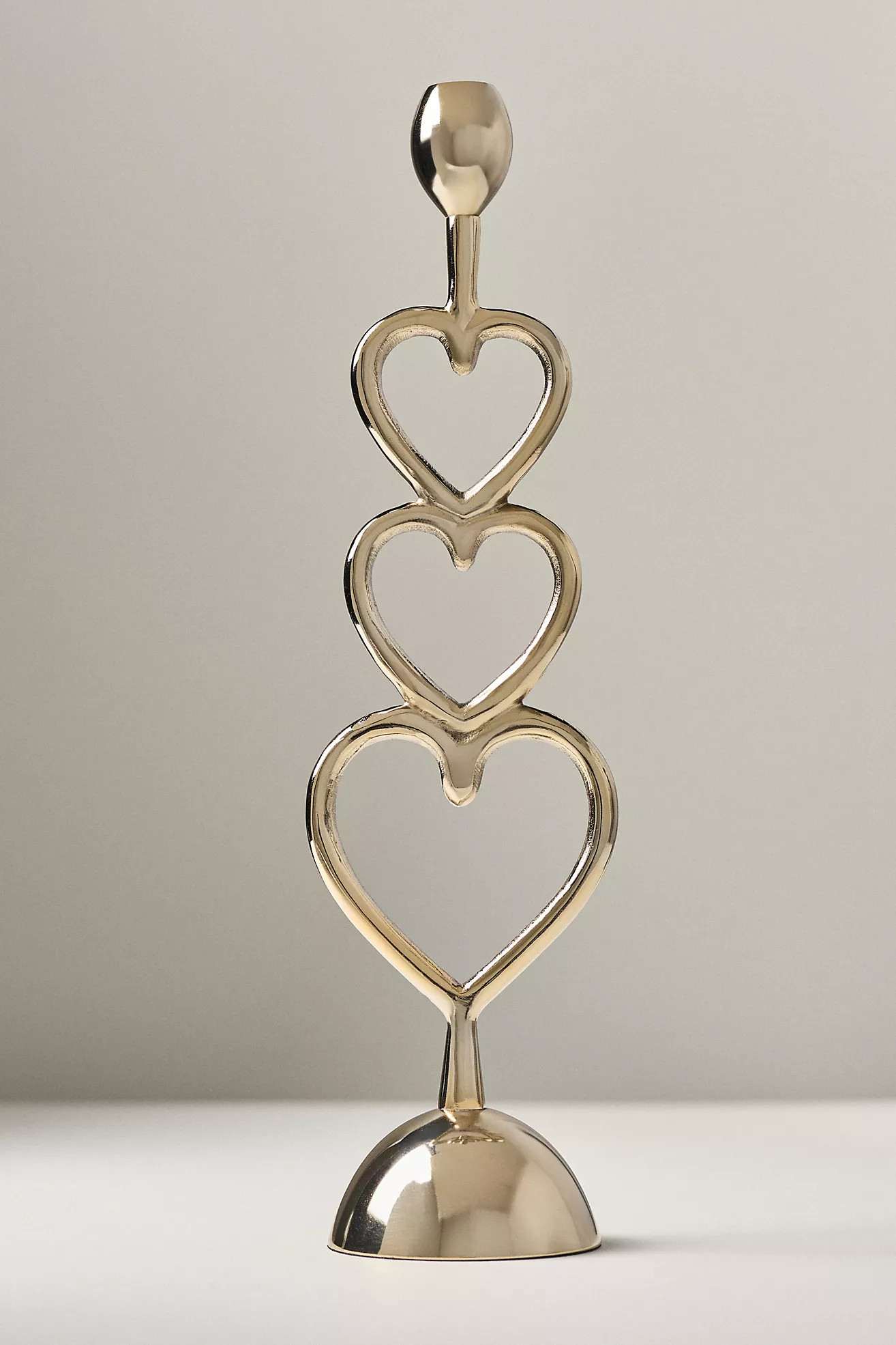 Handcrafted Gold Heart Candleholder | Anthropologie (US)