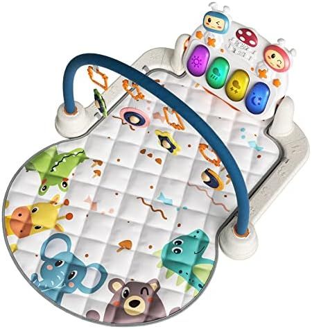 TUMAMA Baby Play mats Gyms with Wireless Remote Control,Baby Musical Sleep Soothing Playmats,Floor P | Amazon (US)