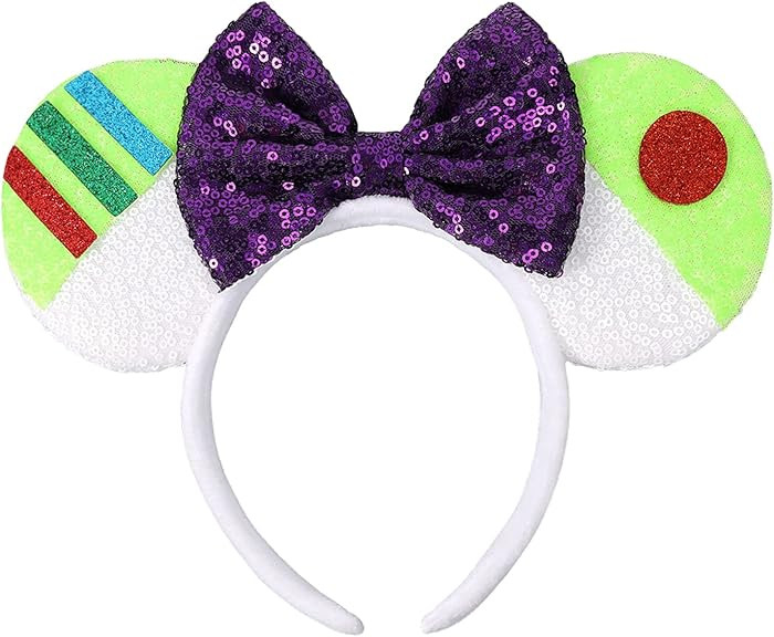 Mouse Ears Headbands, Sequin Mouse Ears for Women Girls Boys, Shiny Bow Headband for Cosplay Part... | Amazon (US)