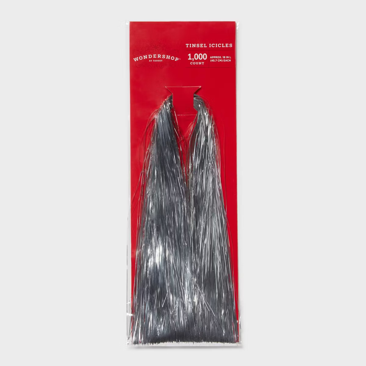 1000ct Christmas Tinsel Icicle Silver - Wondershop™ | Target