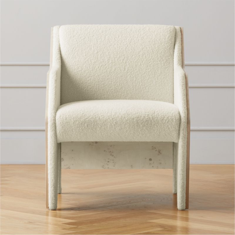 Burled Wood Lounge Chair | CB2 | CB2