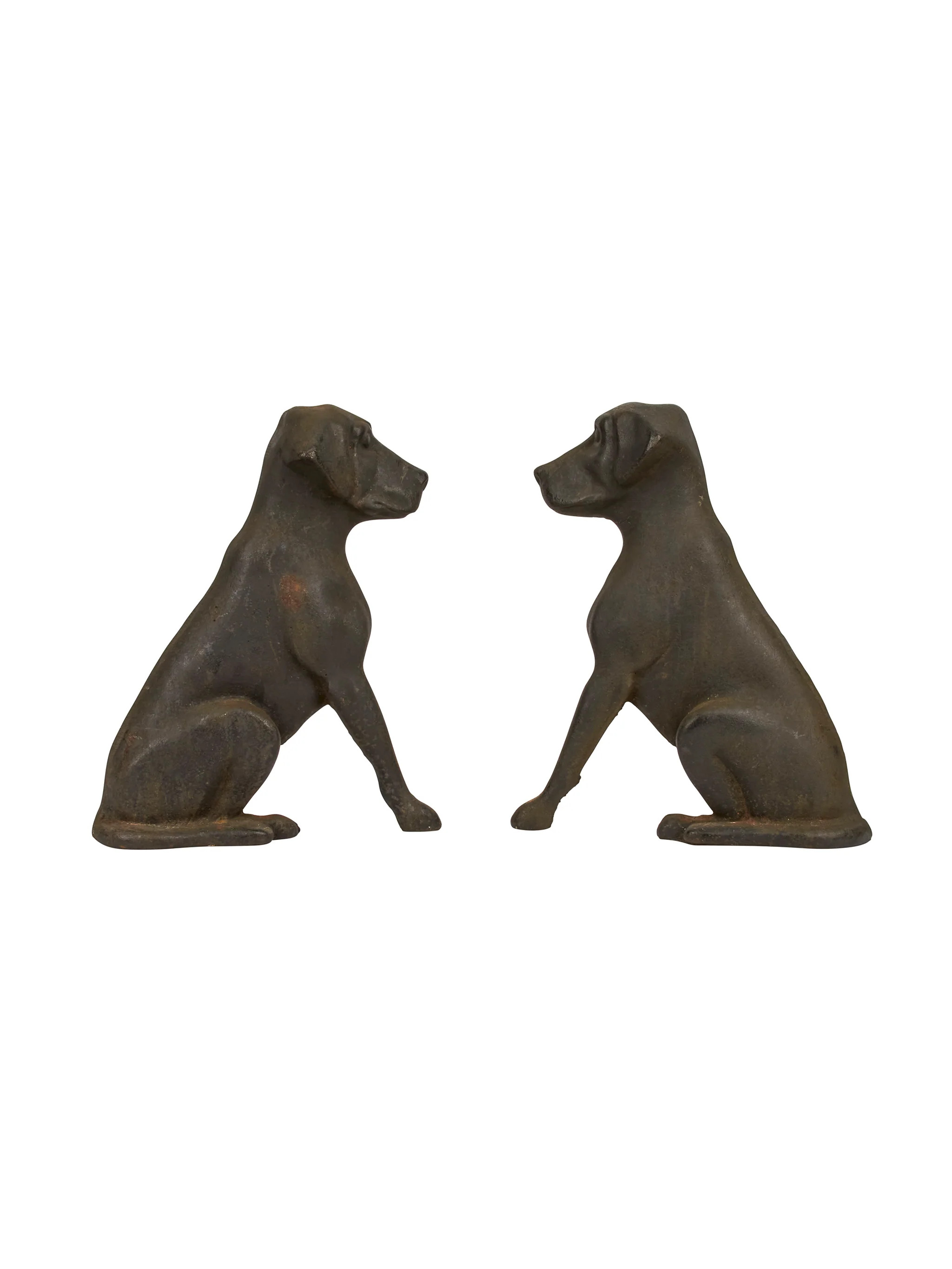 Vintage 1950s Liberty Foundry Labrador Retriever Andirons | Weston Table