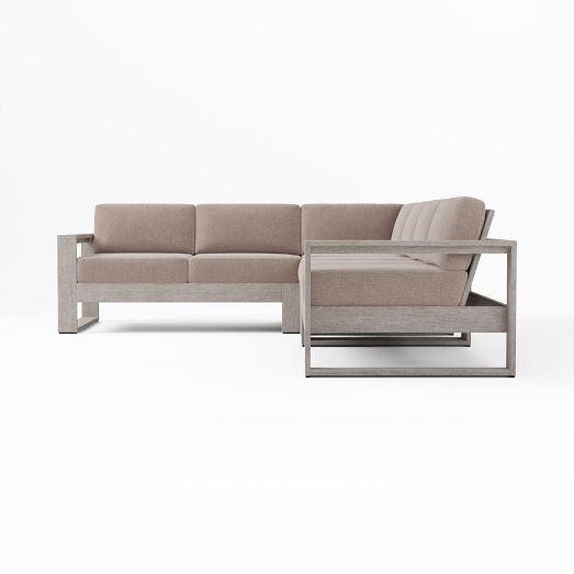 Portside Outdoor 4-Piece L-Shaped Sectional (125") | West Elm (US)