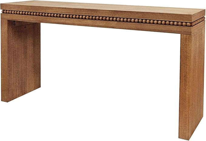 Console Table for Living Room, Long Sofa Table Behind Couch with Real Wood Beads Decoration, Retr... | Amazon (US)
