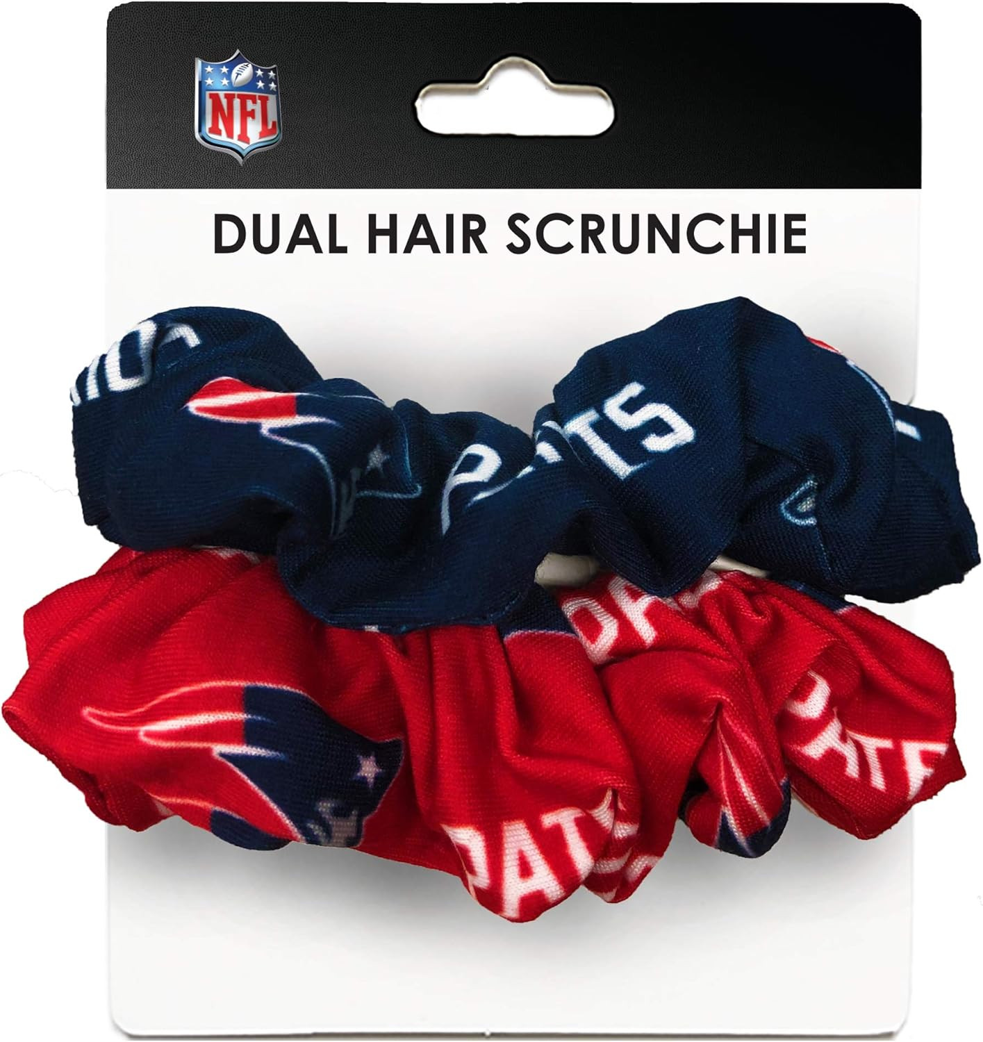 Littlearth Womens NFL New England Patriots Dual Hair Scrunchie, Team Color, One Size, (300707-PAT... | Amazon (US)