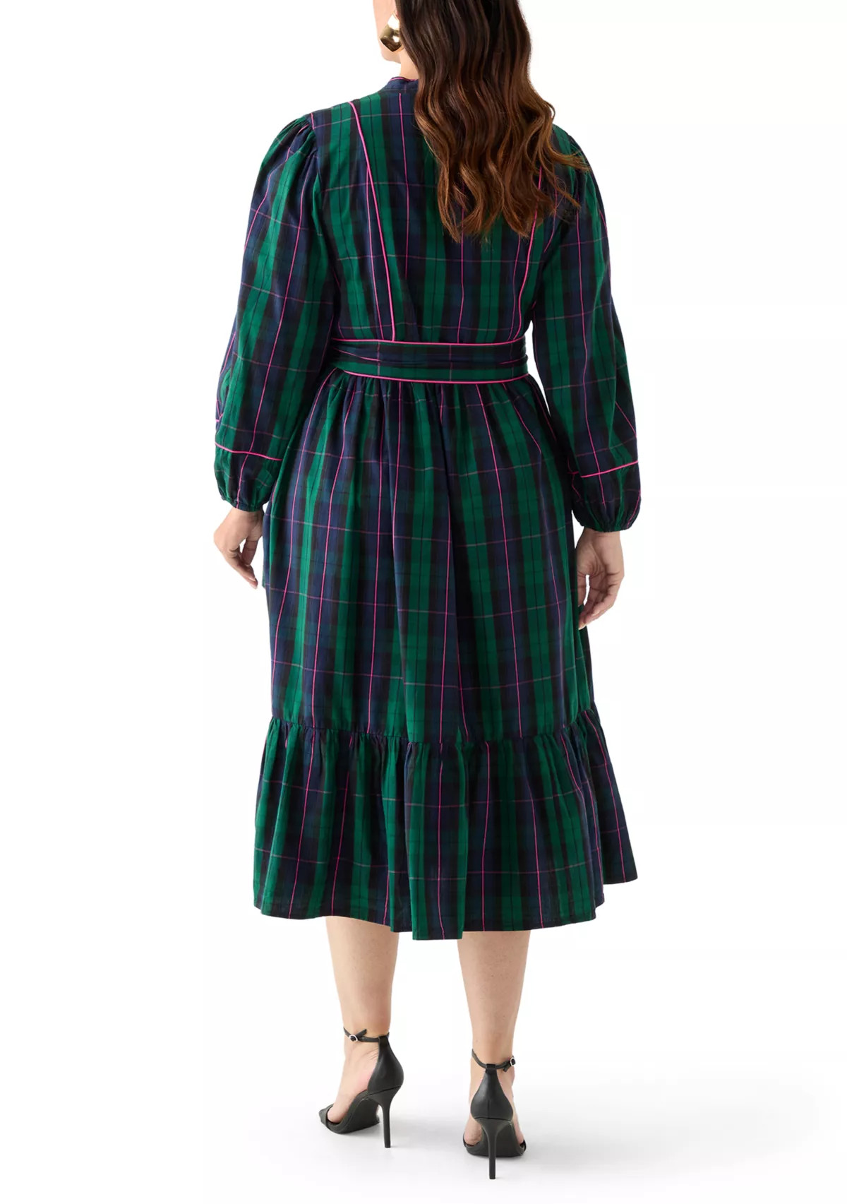 Plus Size Midi Split Neck Dress | Belk